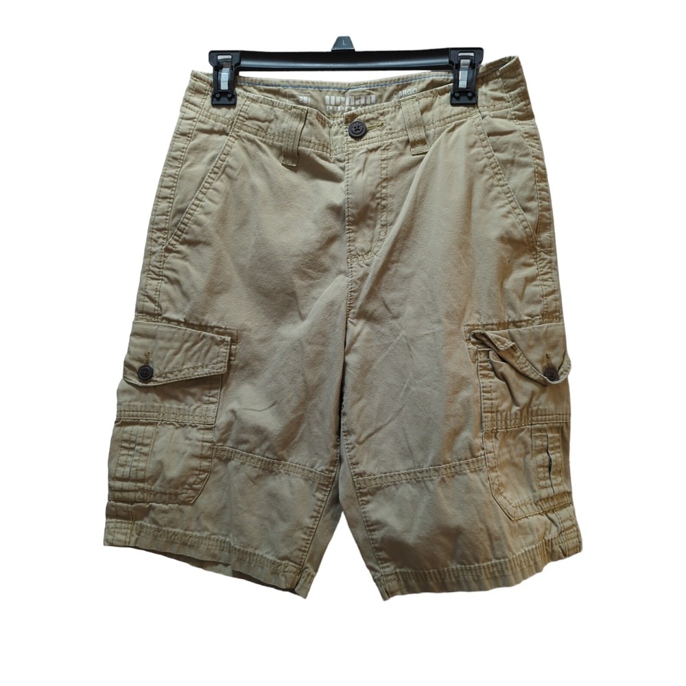 Urban Pipeline men's 29 Khaki cargo shorts tan cotton‎ classic length